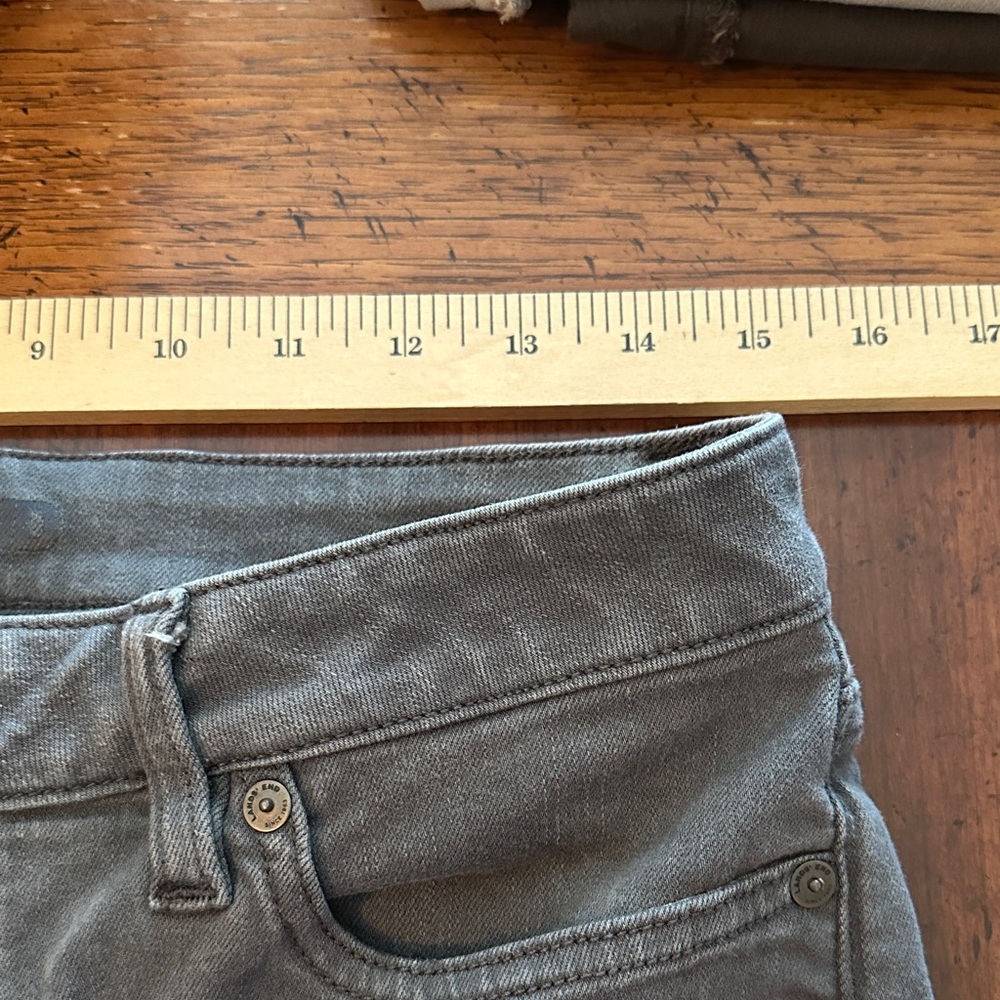 Lands' End Charcoal Brushed Denim Pants